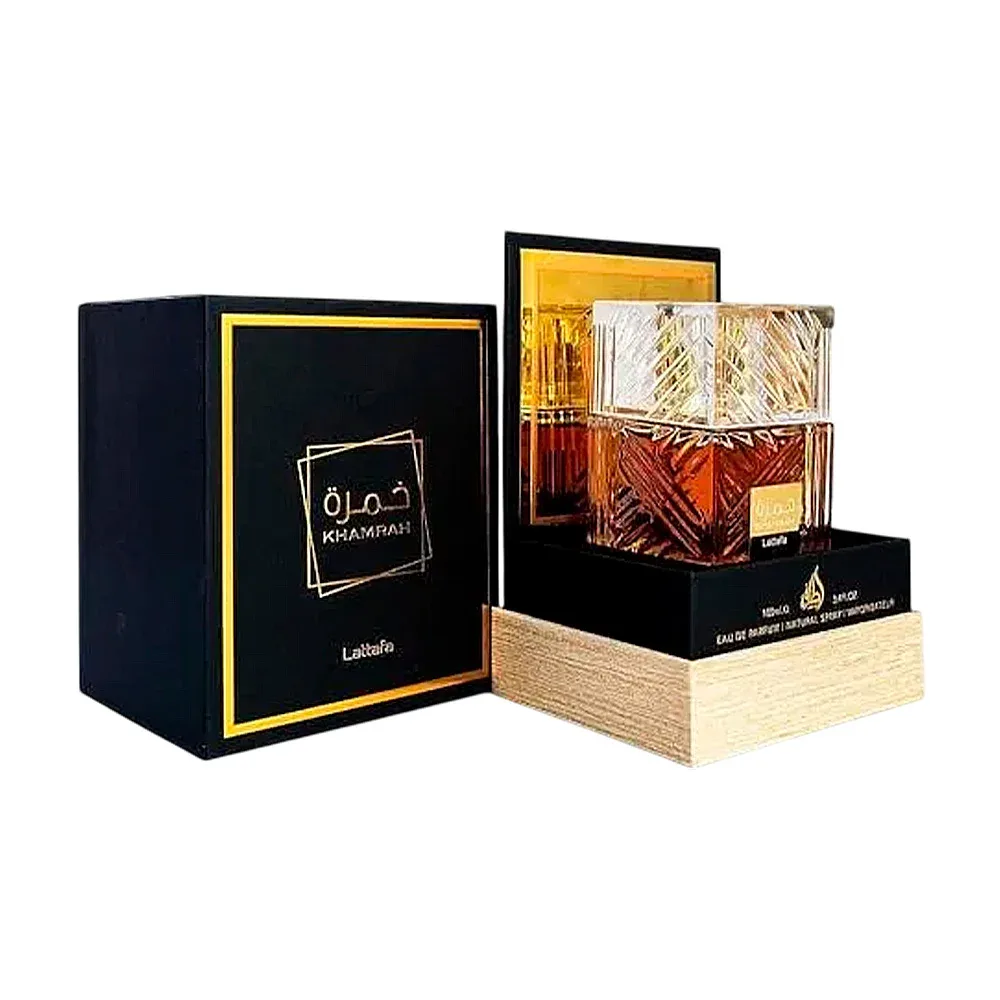 Perfume khamrah lattafa negro en spray con fragancia unisex, 100ml / b047