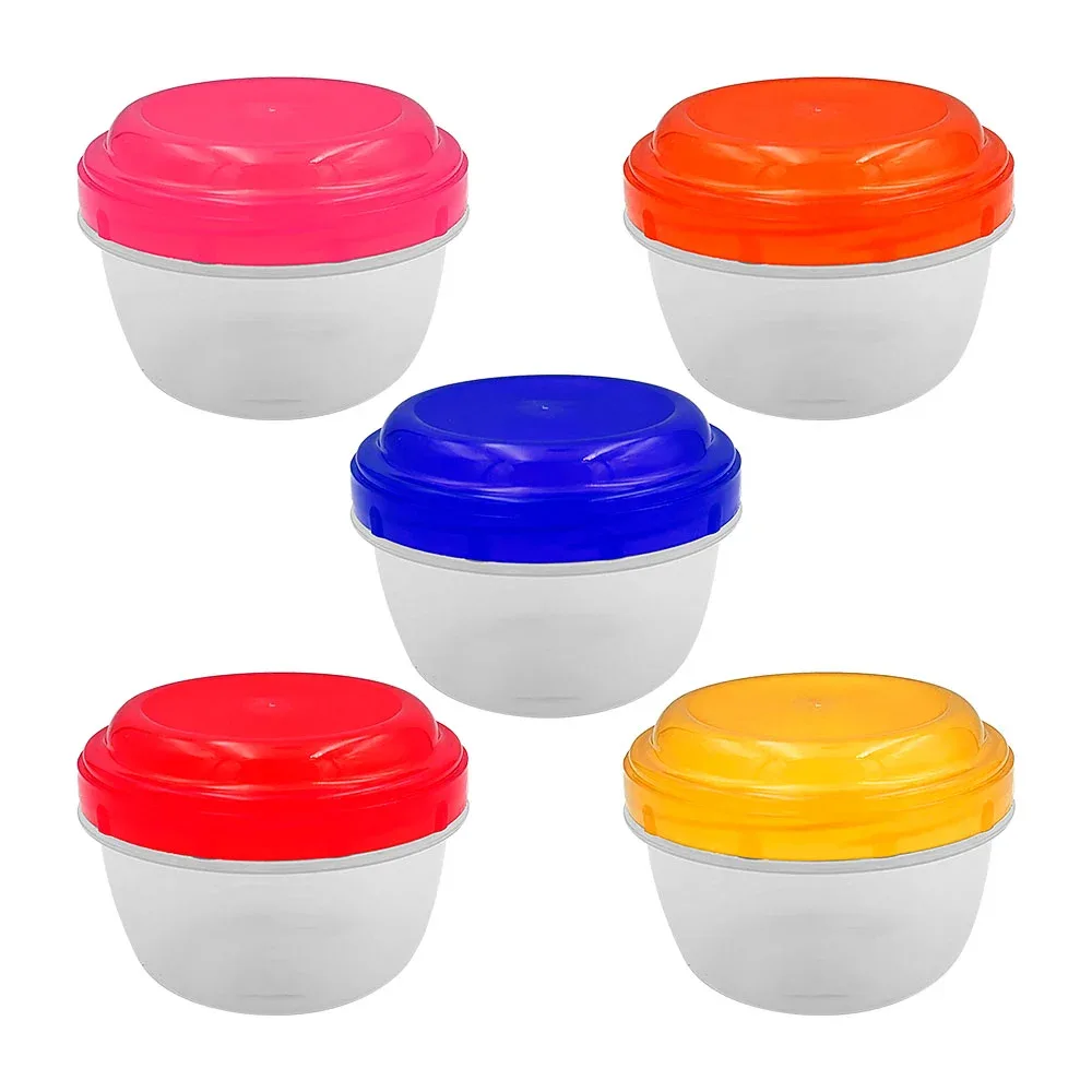 Mini tupper de plástico con tapa rosca, variedad de colores / baby food / cosmo plastik