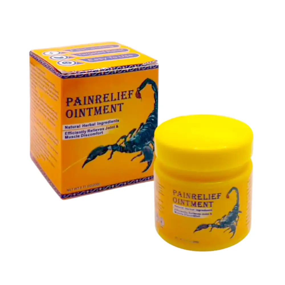 Pomada con extracto de veneno de alacrán para disminuir los dolores musculares, 20g / gs-701