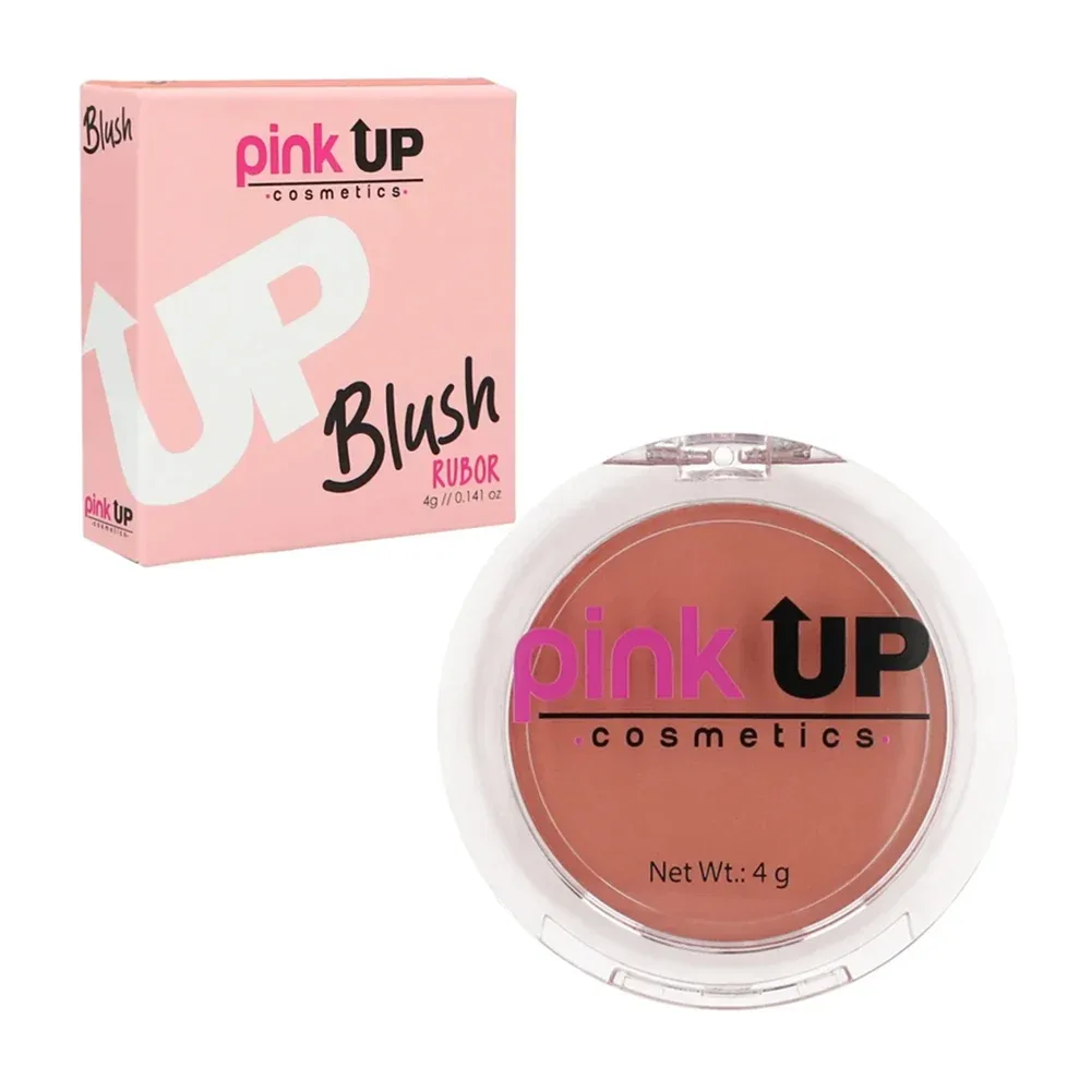 Blush / rubor compacto pink up en tono neutral, 4g / pkr03