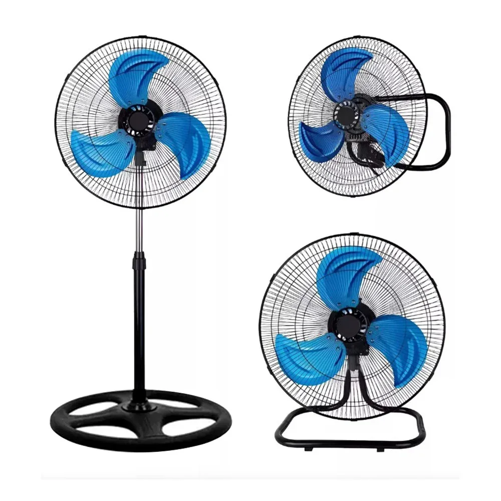Ventilador de pedestal 3 en 1 de 18 pulgadas, 3 aspas y 3 velocidades / zenyu / ventilador 3 en 1 18