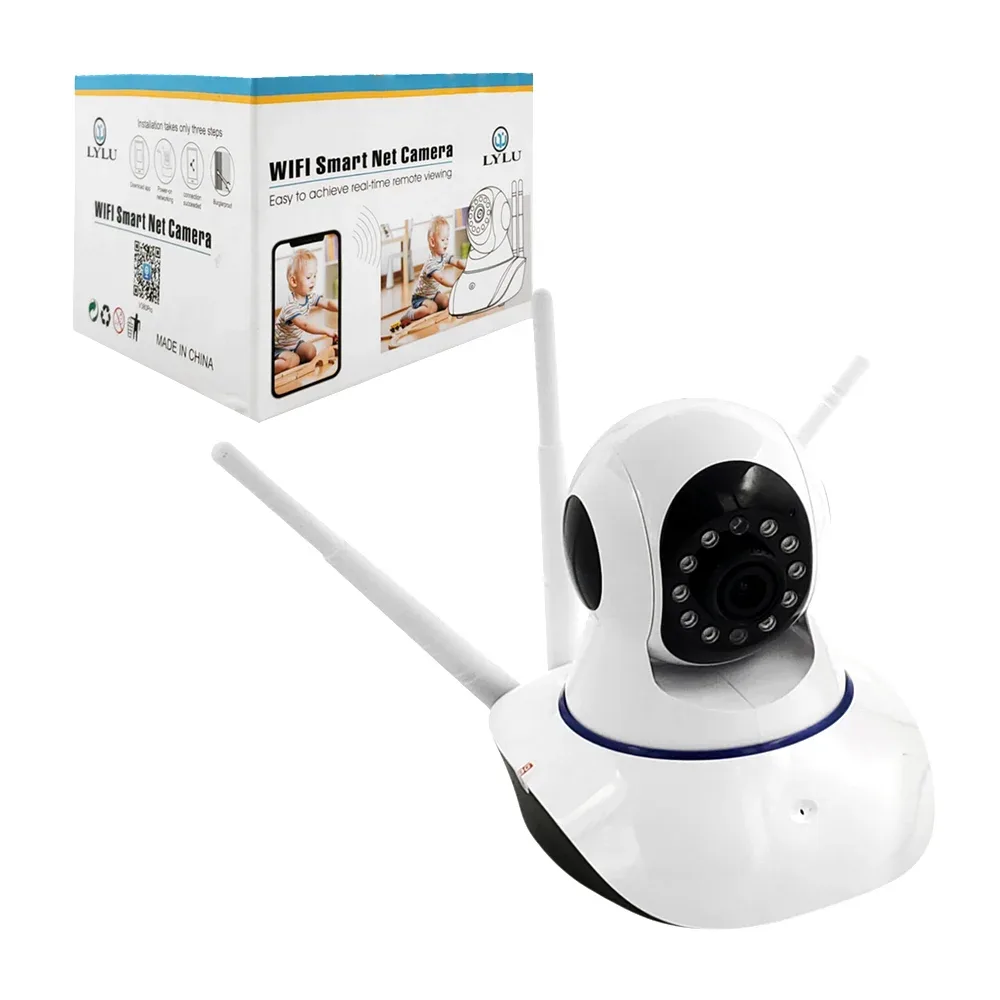 Cámara de seguridad con 3 antenas, conexión wifi y sensor de movimiento / 112095