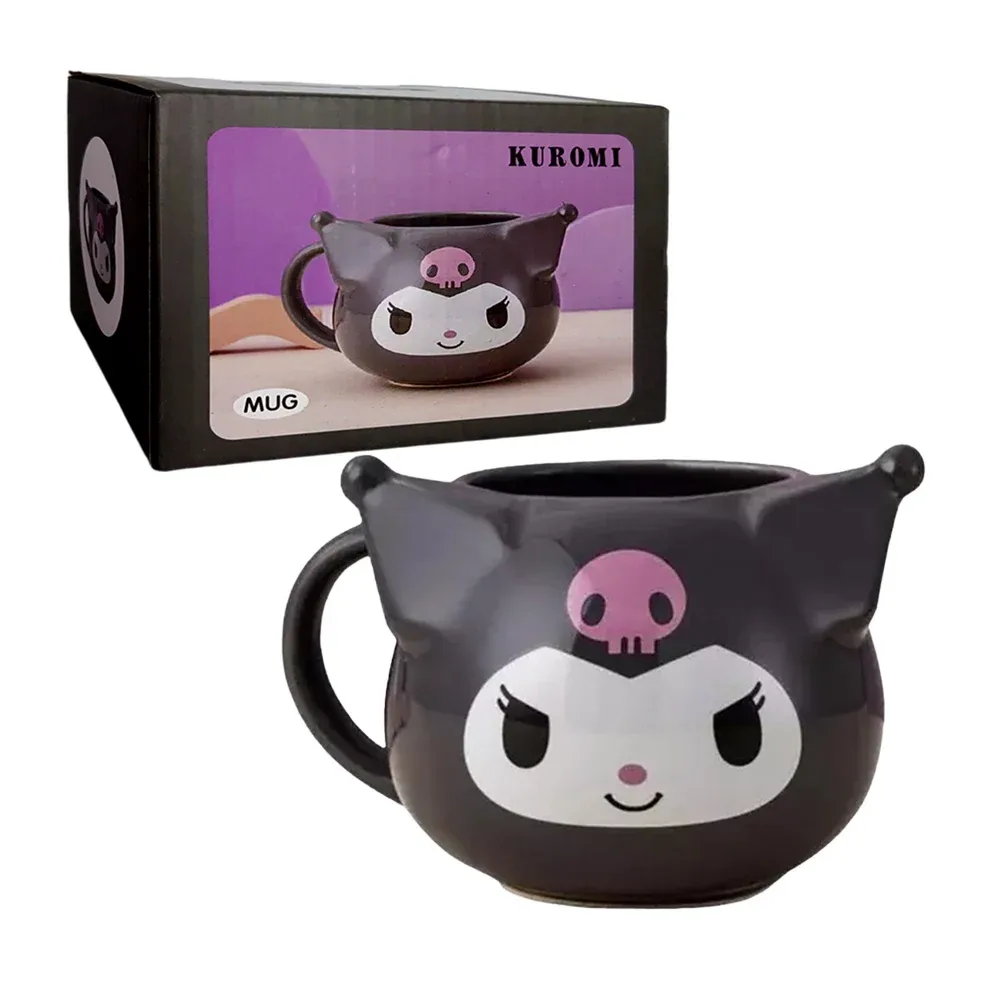 Taza de cerámica en forma de kuromi, 8cm / mug / cheeky but charming