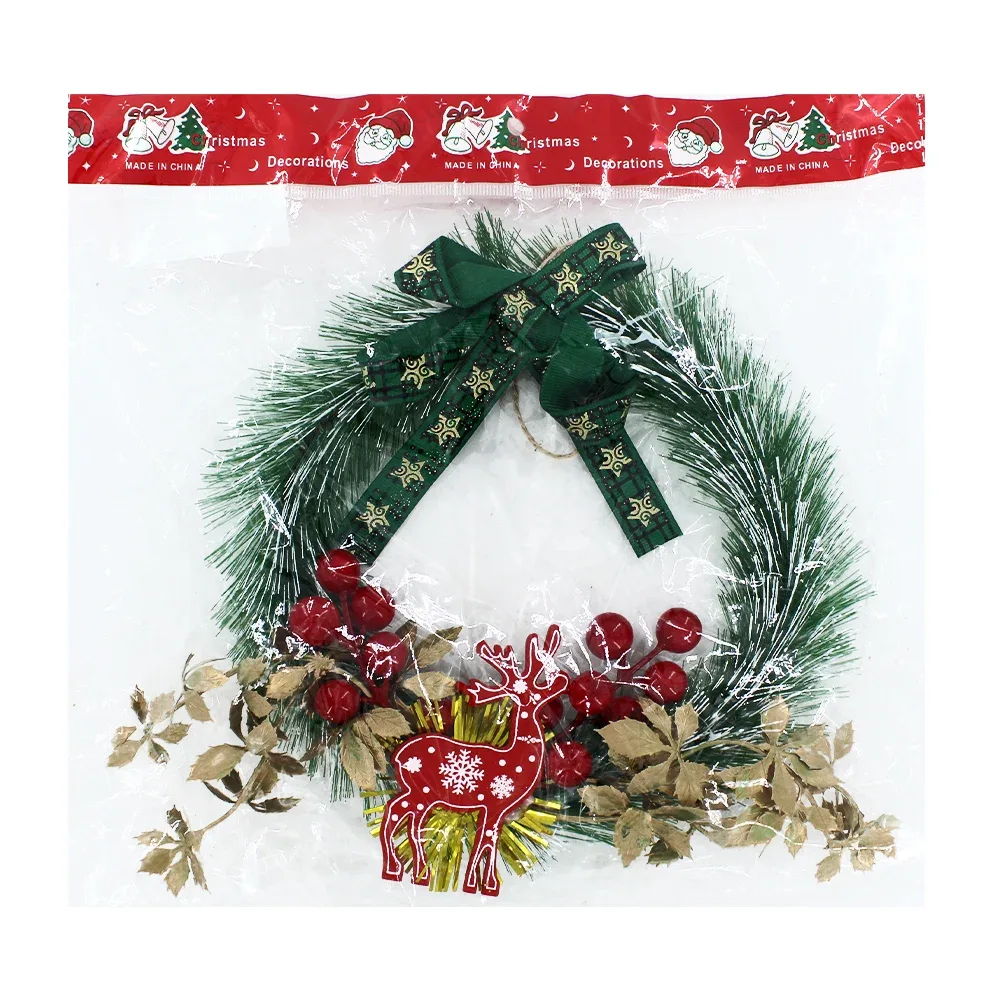Adorno colgante corona / guirnalda navideña christmas decorations 17cm, variedad de modelos / hl-sdh8391