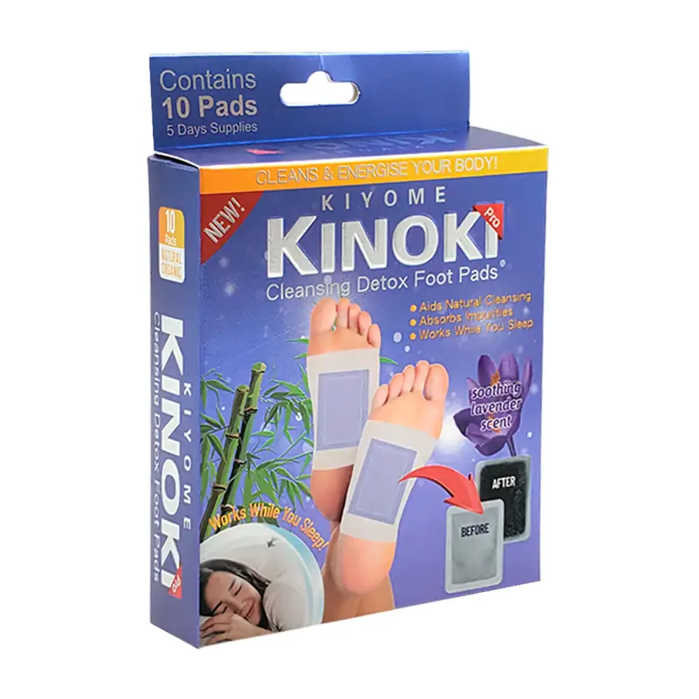 Caja con 10 parches kinoki desintoxicantes con extracto de lavanda / 14206
