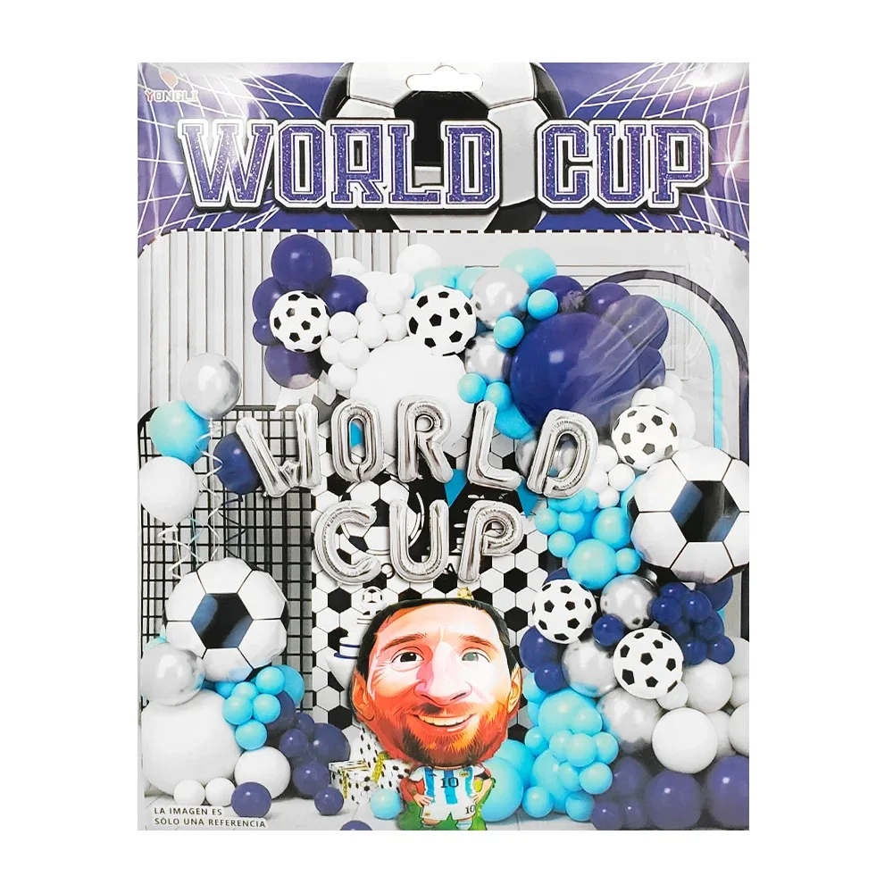 Kit decorativo de fiesta con 50 pcs y tema de fútbol - world cup / ygli-102888