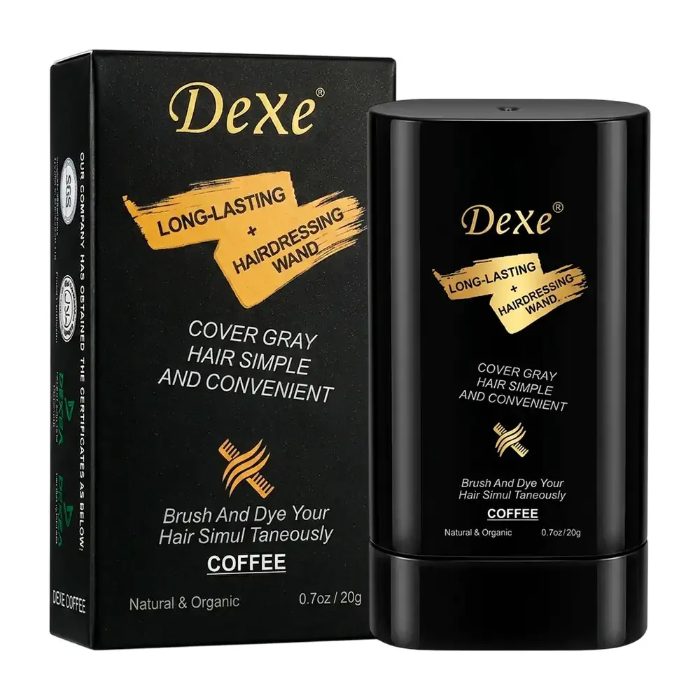 Barra tipo cepillo con tinte para cubrir las canas en tono castaño oscuro, 20g