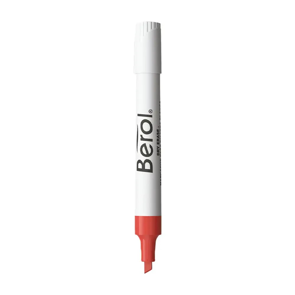 1pz marcador de agua berol en color rojo para pintarron blanco / 2148524