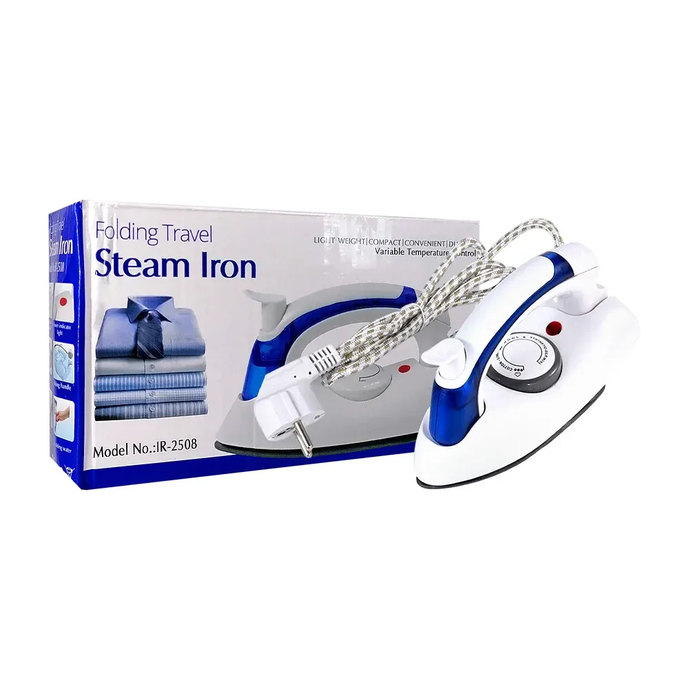 Plancha de vapor plegable con control de temperatura para la ropa, 700-800w / steam iron / ir-2508 / yd-1405