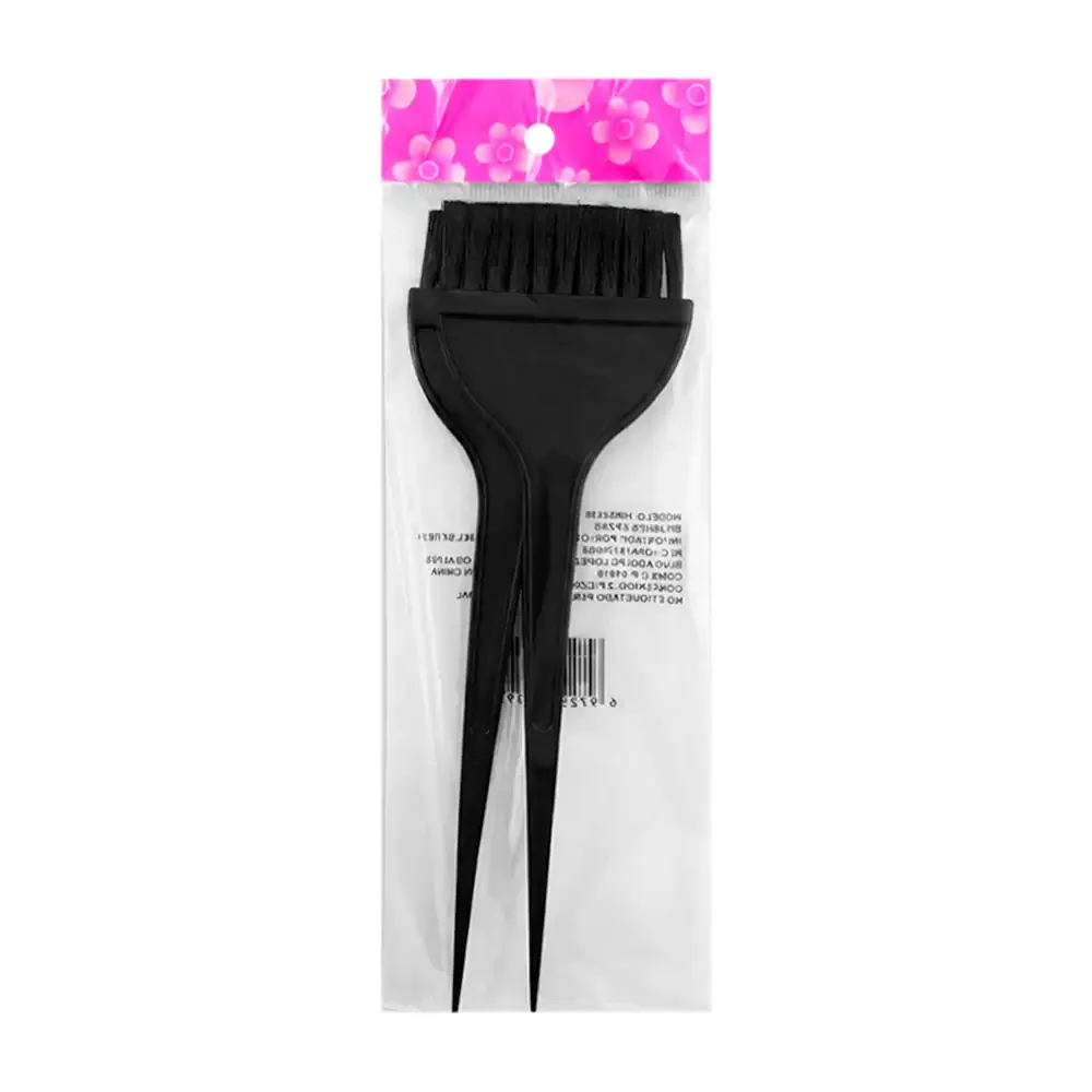 Paquete con 2 brochas para pintar el cabello con tinte