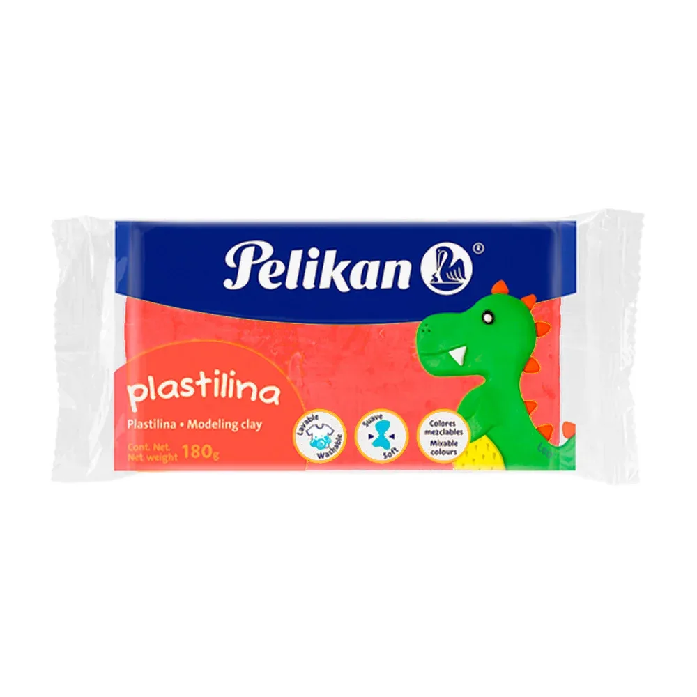 Plastilina roja pelikan marqueta, 180g / 06700113