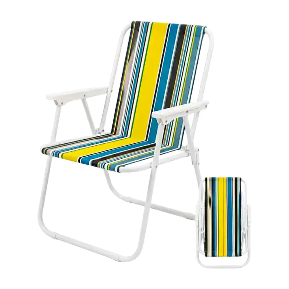Silla plegable para playa o camping de tela oxford, variedad de colores / hog.mk053