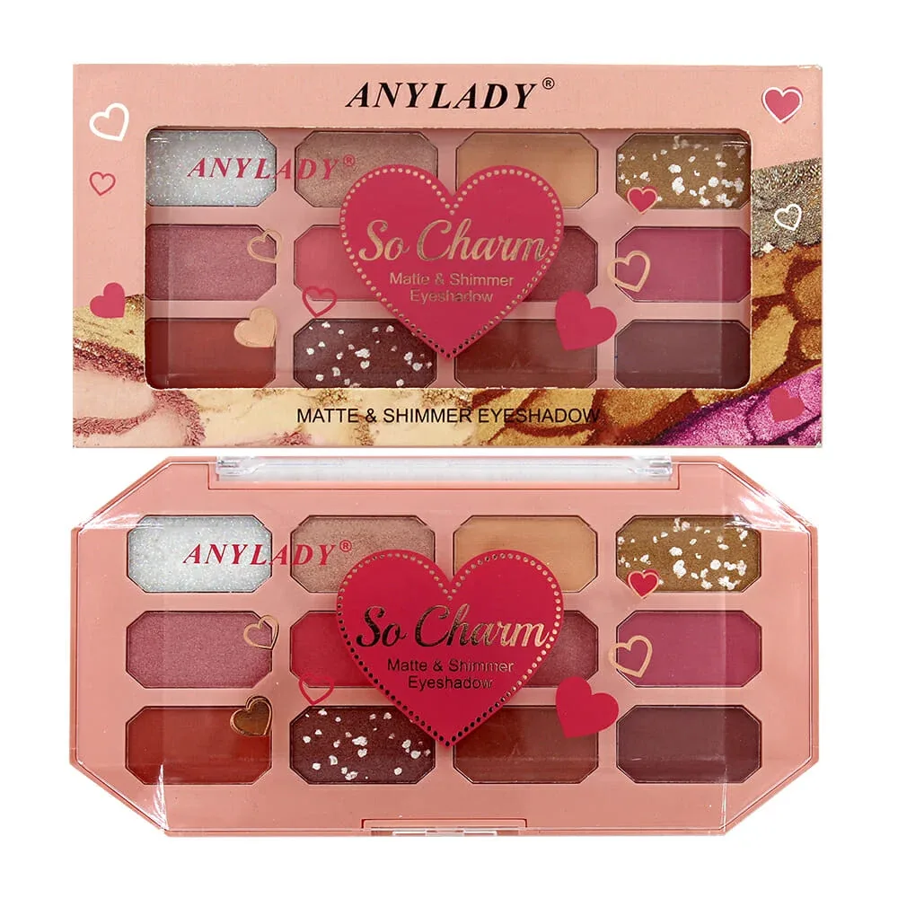 Paleta de sombras con 12 colores para ojos / so charm 910