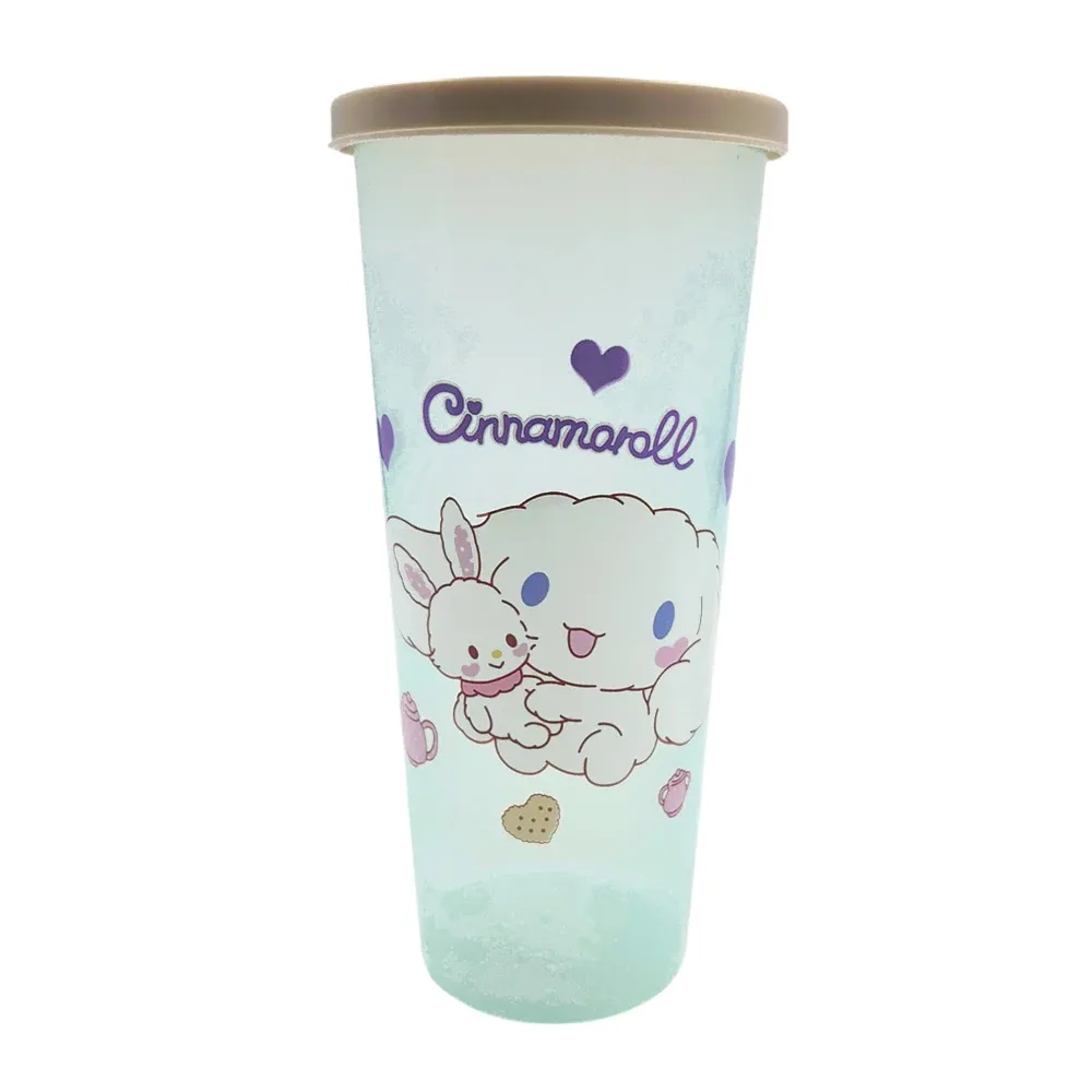 1pza Vaso de plástico con estampado de los personajes de hello kitty, 450ml + tapa, variedad de modelos y colores / 49001131