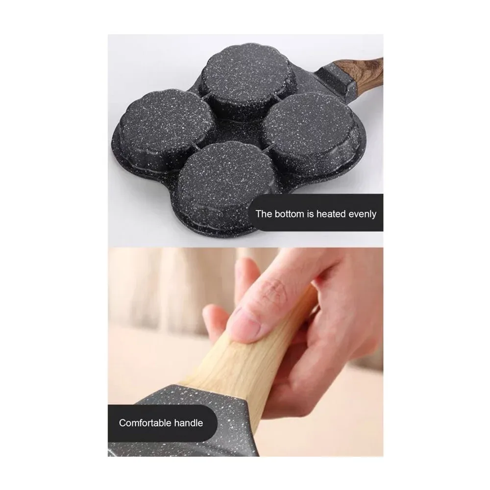 Sartén cuadrado antiadherente para pan o huevos con 4 divisiones con figuras de animales / hyllis / 81057