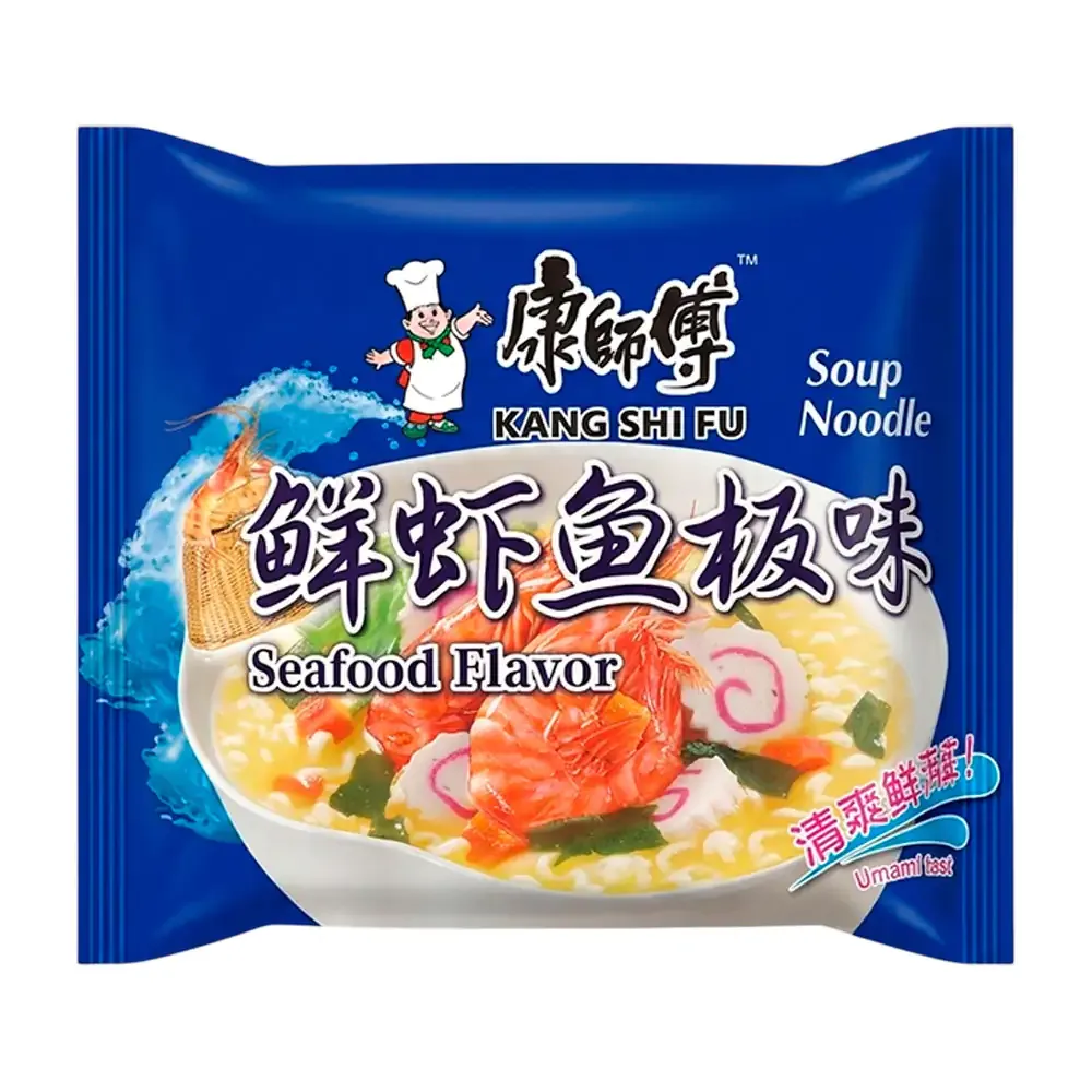 Sopa instantánea kang shi fu con sabor a mariscos, 98g / 107093
