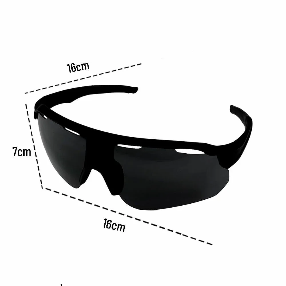 1pza Lentes tácticos para caballero en color negro / 3058-1f