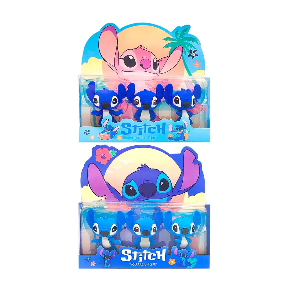 Paquete con 3 borradores con diseño de alíen animado, variedad de diseños