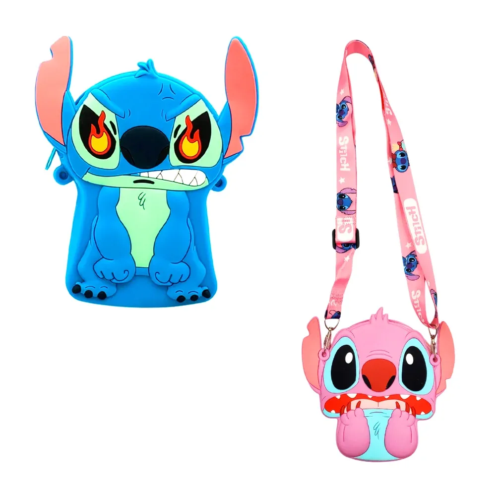 1pza Monedero de silicona en forma de personajes animados y con medida de 15cm